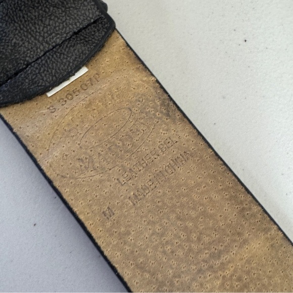 Steve Madden Black Leather Studded Grommet Punk Rock Grunge Y2K Belt Size M - Picture 7 of 11